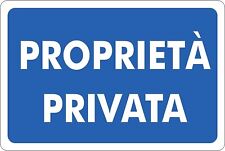 Cartello segnaletico propriet� usato  Acate