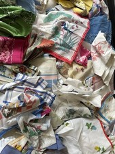 Lot vintage handkerchiefs for sale  LONDON