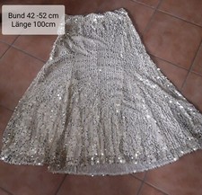 Paillettenrock beige gold gebraucht kaufen  Wietzen
