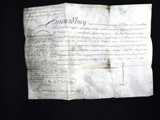 Louis parchemin manuscrit d'occasion Louis parchemin manuscrit d'occasion  Paris XVII