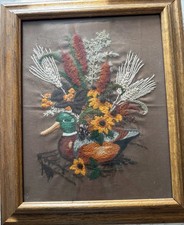 Vtg completed needlepoint for sale  Kenosha