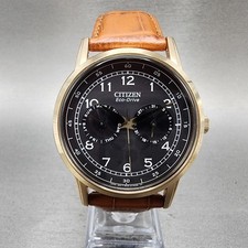Relógio Citizen Eco-Drive masculino 42 mm mostrador preto tom dourado data do dia 8635-S079764 corridas comprar usado  Enviando para Brazil