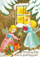 Cartolina augurale natale usato  Ticengo