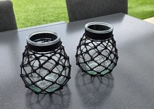 Windlicht makramee schwarz gebraucht kaufen  Gommersheim