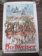 budweiser poster for sale  Milwaukee