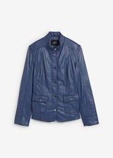 Lederjacke lammnappa indigobla gebraucht kaufen  Deutschland