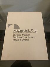 Nakamichi owner manual d'occasion  Brie-Comte-Robert