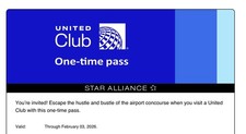 united 2 passes club for sale  San Diego