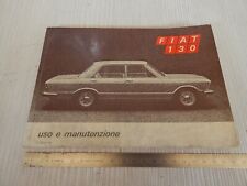 MANUALE USO MANUTENZIONE ORIGINALE 1969 FIAT 130 2800 140 -160 cv comprar usado  Enviando para Brazil