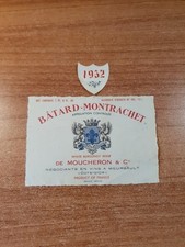 Etiquette batard montrachet d'occasion  Montigny-le-Bretonneux