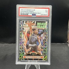 1992 STADIUM CLUB BEAM TEAM MEMBERS ONLY #21 SHAQUILLE O'NEAL ROOKIE RC PSA 7 comprar usado  Enviando para Brazil