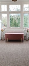 Blush pink ottoman for sale  PENARTH