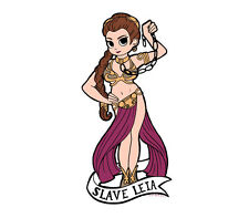 Adesivo adesivo Disney SW Princesa Leia Escrava Lady Luck Mash-Up comprar usado  Enviando para Brazil
