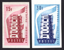 Timbre dentelé 1956 d'occasion  L'Arbresle