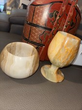 Onyx goblet trinket for sale  BEXLEYHEATH