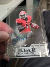 Autógrafo numerado 1/25 - 2016 Leaf Clearly Rookie Keith Marshall comprar usado  Enviando para Brazil