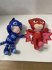 Usado, PJ Masks Coruja Vermelho Pelúcia E Gato Menino Brinquedo de Pelúcia Azul 7” Por Just Play comprar usado  Enviando para Brazil