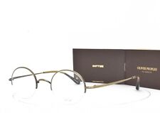 Óculos Oliver Peoples ouro antigo JAPÃO meia borda titânio WINSTOW AG 44mm, usado comprar usado  Enviando para Brazil