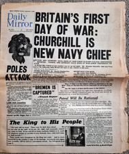 Daily mirror reprint for sale  UXBRIDGE