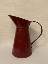 Red metal pitcher for sale  SHIFNAL