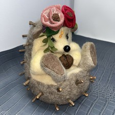 Felted hedgehog flower for sale  Katy