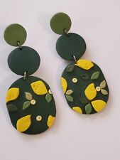 Green drop earrings for sale  DONCASTER