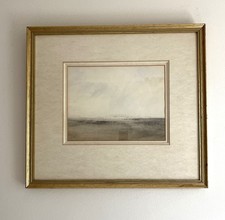 Watercolour dark estuary for sale  LYMINGTON