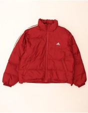 Jaqueta acolchoada masculina ADIDAS Reino Unido 42/44 grande poliamida vermelha BW10 comprar usado  Enviando para Brazil