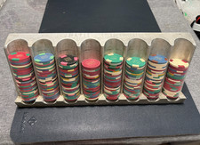 VINTAGE 1950'S ALUMÍNIO SÓLIDO CASSINO PÔQUER CHIP STAND UP CHIP RACK BANDEJA ((APENAS)) comprar usado VINTAGE 1950'S ALUMÍNIO SÓLIDO CASSINO PÔQUER CHIP STAND UP CHIP RACK BANDEJA ((APENAS)) comprar usado  Enviando para Brazil