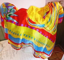 Foulard multicolore pure d'occasion  Orsennes