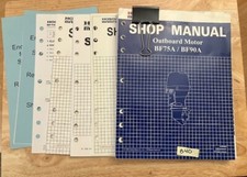 OEM HONDA BF75A BF90A OUTBOARD MOTOR SERVICE MANUAL W/SUPPLEMENTALS CW 1996 comprar usado  Enviando para Brazil