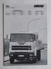 FIAT 190 - LKW - original Prospekt - Italia - ca. 1980 - TOP comprar usado  Enviando para Brazil