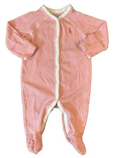 Macacão Ralph Lauren bebê menina dormir 3 meses rosa com pés logotipo polo comprar usado  Enviando para Brazil
