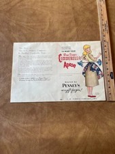 Usado, Avental Cinderela Vintage Padrão de Costura Walt Disney Productions JC PENNEY 1950'S comprar usado  Enviando para Brazil