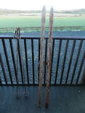 Antique wooden skis for sale  HASTINGS