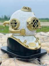 Casco de buceo-Casco de buceo blanco-Mark V US Navy Helmet-Casco de buceo comprar usado  Enviando para Brazil