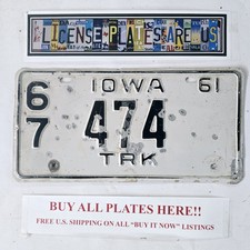 1961 iowa license for sale  North Stonington