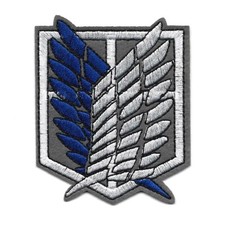 ATTACK ON TITAN IRON ON PATCH 3.5" Scout Regiment Survey Corps bordado comprar usado  Enviando para Brazil