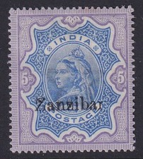 Zanzibar. 1895. ultramarine for sale Zanzibar. 1895. ultramarine for sale  HAVANT