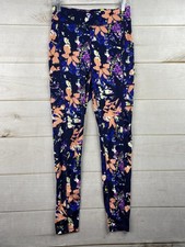 Leggings femininas POP FIT L azul floral bolsos para pernas logotipo puxar ioga corrida, usado comprar usado  Enviando para Brazil