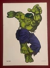 POSTER VINTAGE RARO DÉCADA DE 1960 HULK por JACK KIRBY ART ORIGINAL MARVEL COMICS comprar usado  Enviando para Brazil