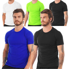 Camisetas Masculinas de Manga Curta Simples Camisas de Treino de Corrida Rápido Dry Sport Tee comprar usado  Enviando para Brazil