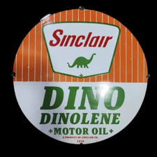 Usado, Placa de esmalte PORCELIAN SINCLAIR DINO TAMANHO 30X30 POLEGADAS comprar usado  Enviando para Brazil