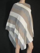 Usado, Bonita Poncho Wolle Kaschmir Überwurf gestreift Trend Design - Einheitsgröße comprar usado  Enviando para Brazil