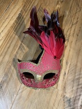 Venetian feather mask for sale  SANDY