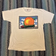 Usado, Camisa masculina vintage The Allman Brothers XXL 2XL branca década de 1990 Peach For Peace comprar usado Usado, Camisa masculina vintage The Allman Brothers XXL 2XL branca década de 1990 Peach For Peace comprar usado  Enviando para Brazil