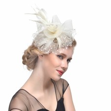 Feather hair fascinator for sale  UK