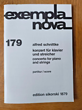 Alfred Schnittke - concerto for piano & strings - full score pocket, usado comprar usado  Enviando para Brazil
