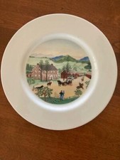 Grandma moses plate for sale  USA