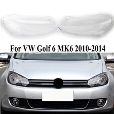 Para VW Golf 6 MK6 GTI 10-14 pares farol plástico lentes transparentes tampa base comprar usado  Enviando para Brazil